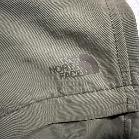 North Face Convertible Pants Mens 36 Green Zip Off Nylon Hiking Outdoor Belted - Picture 7 of 15